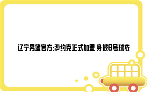 辽宁男篮官方：沙约克正式加盟 身披8号球衣